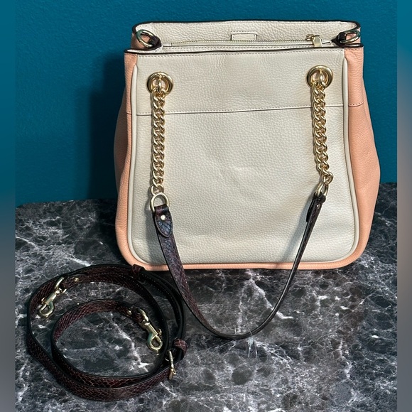 New Coach Cammie Chain Bucket Bag in Colorblock w/ Snakeskin CA430 - Picture 2 of 14